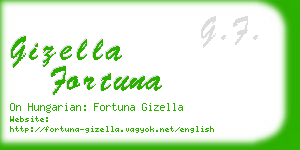 gizella fortuna business card